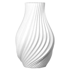 Twist vase 18 cm hvit