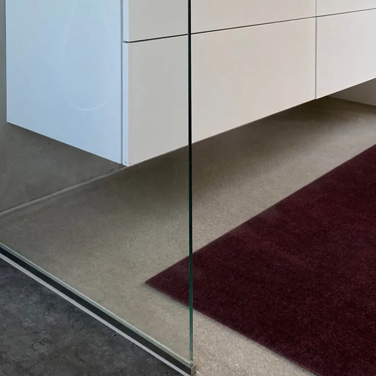 Unicolor gulvmatte 120x67 cm bordeaux