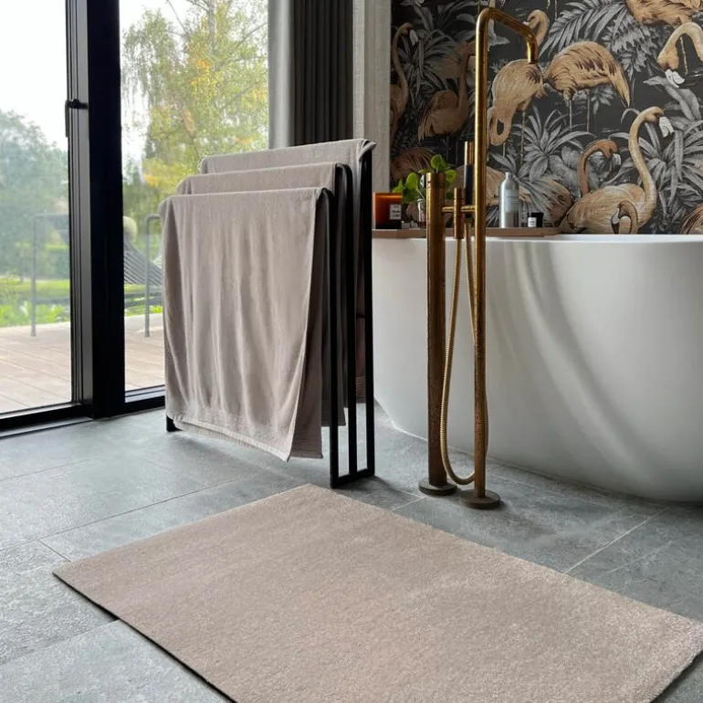 Unicolor gulvmatte 90x60 cm cm ivory