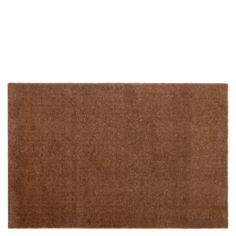 Unicolor gulvmatte 90x60 cm cognac