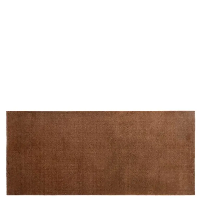 Unicolor gulvmatte 200x90 cm cognac