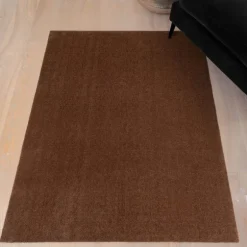 Unicolor gulvmatte 130x90 cm cognac