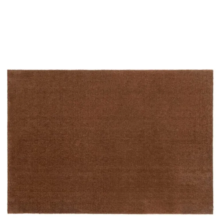 Unicolor gulvmatte 130x90 cm cognac