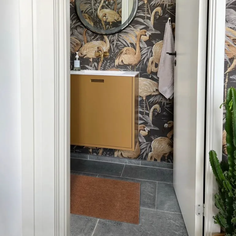 Unicolor gulvmatte 40x60 cm cognac