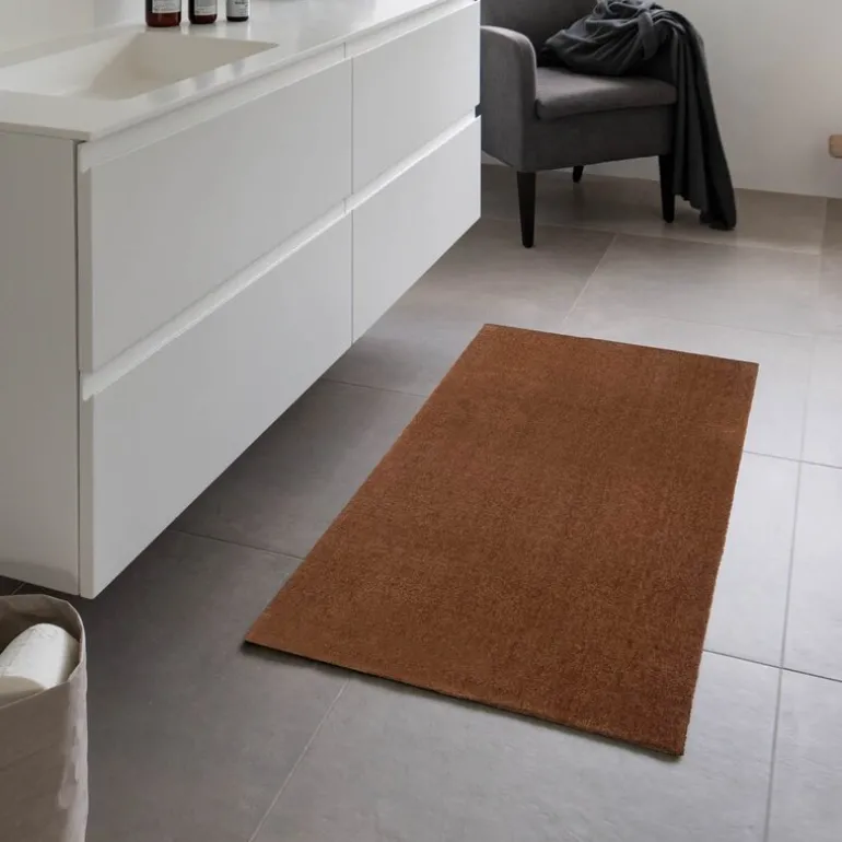 Unicolor gulvmatte 120x67 cm cognac