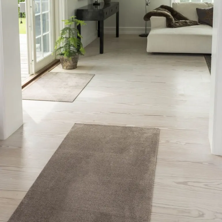 Unicolor gulvmatte 90x60 cm sand/beige