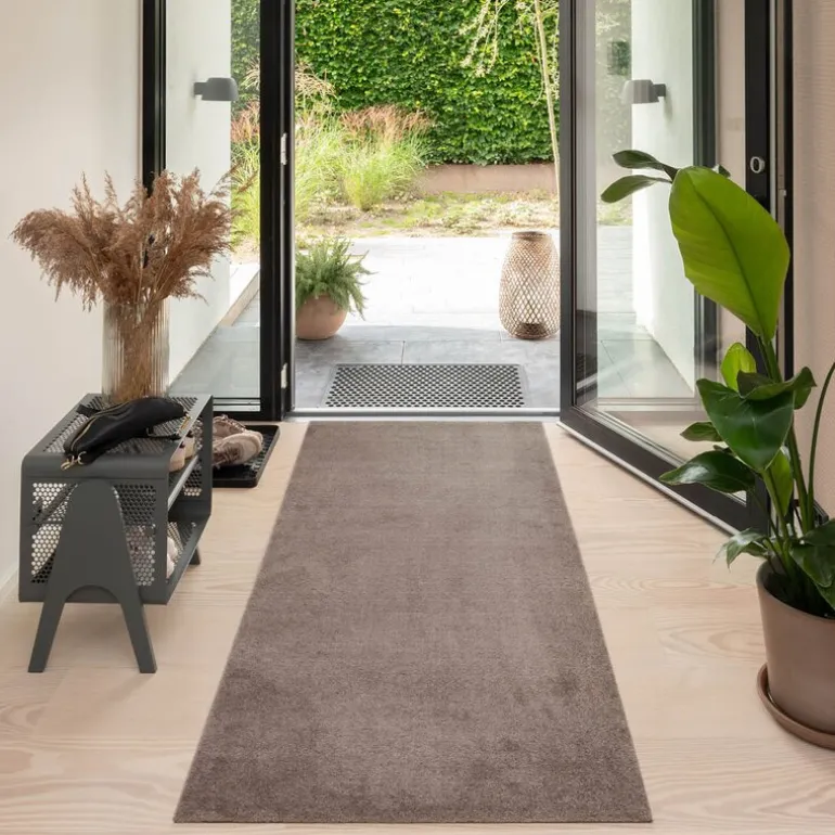 Unicolor gulvmatte 200x90 cm sand/beige