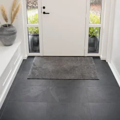 Unicolor gulvmatte 130x90 cm steelgrey