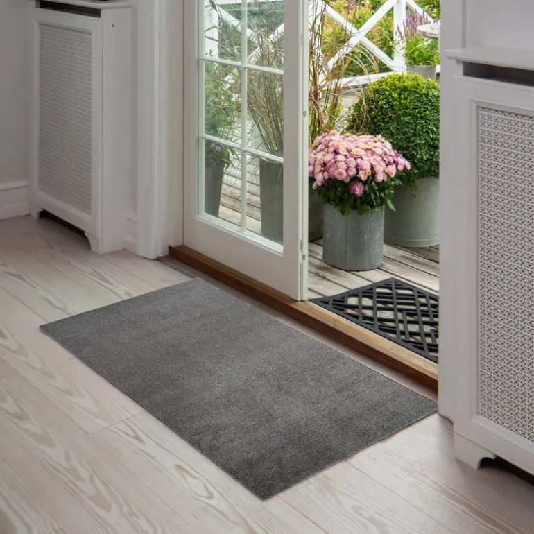 Unicolor gulvmatte 120x67 cm steelgrey
