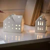Urbania lyslykt 10,5 cm stall hvit