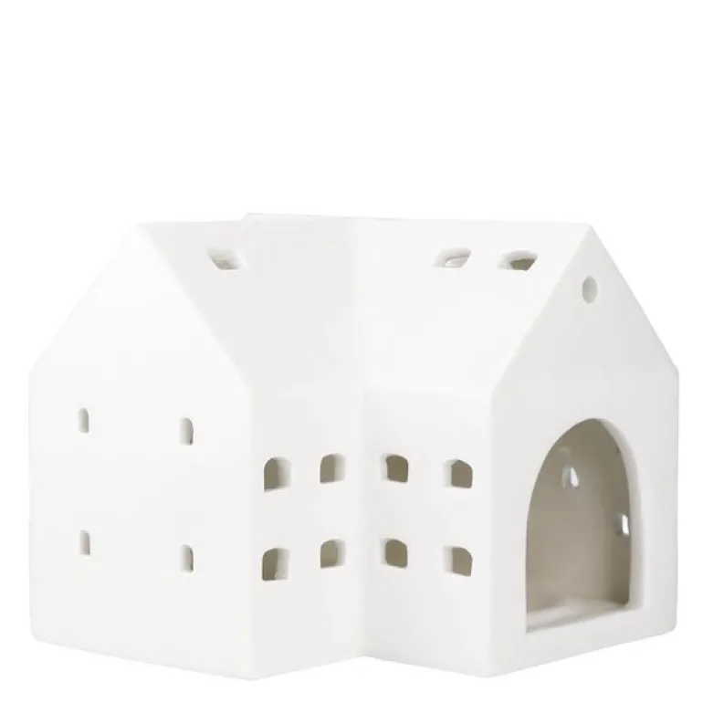 Urbania lyslykt 10,5 cm stall hvit