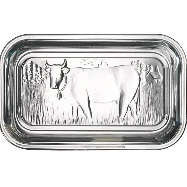 Vache smørklokke i glass 17x11 cm