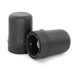 Vakuumpumpe + sparkling wine saver svart