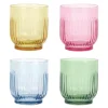 Vannglass farget 33 cl 4 stk mix