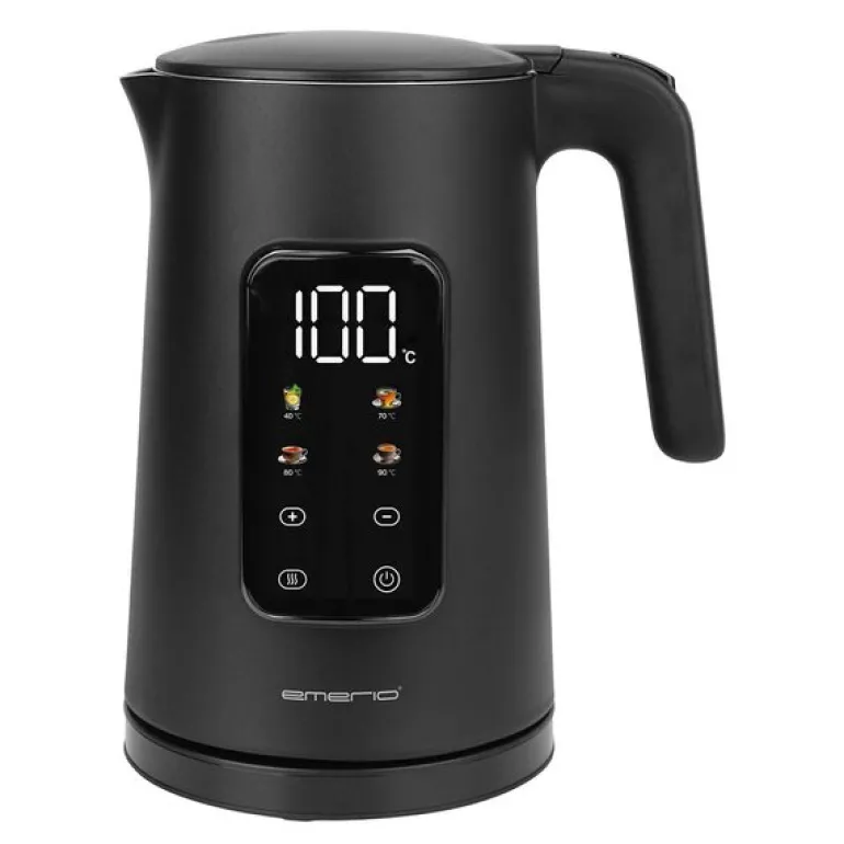 Vannkoker med termostat 1,7L svart