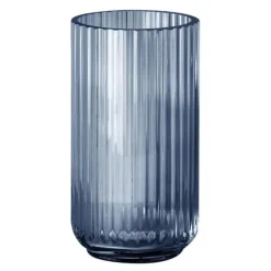 Vase 20 cm blått glass