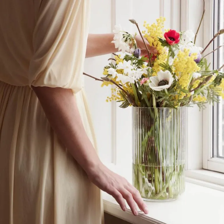 Vase 25 cm klar
