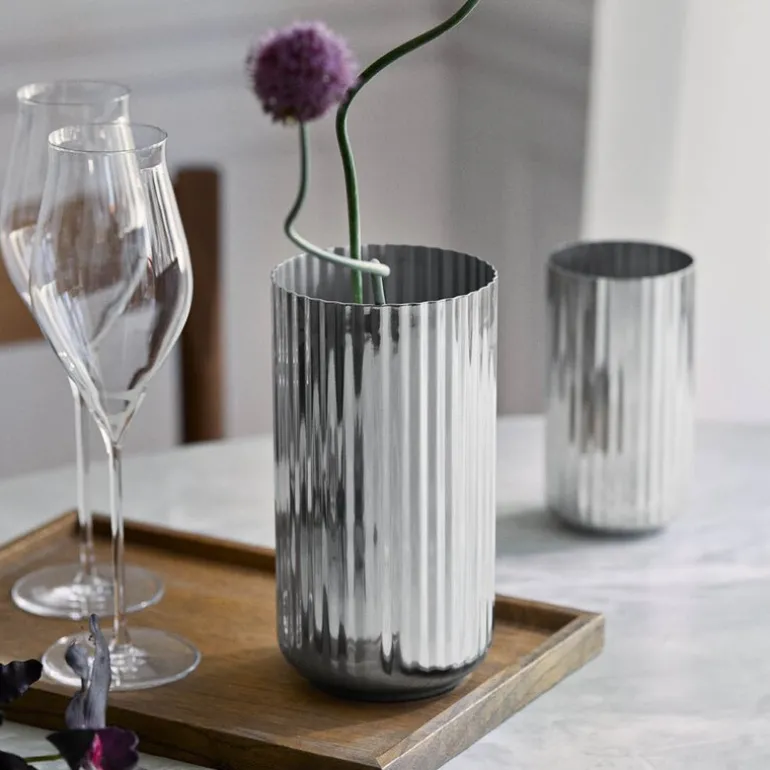 Vase 15,5 cm rustfritt stål
