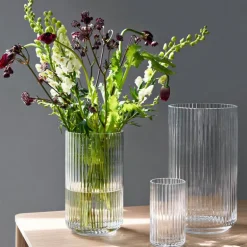 Vase glass 15 cm klar