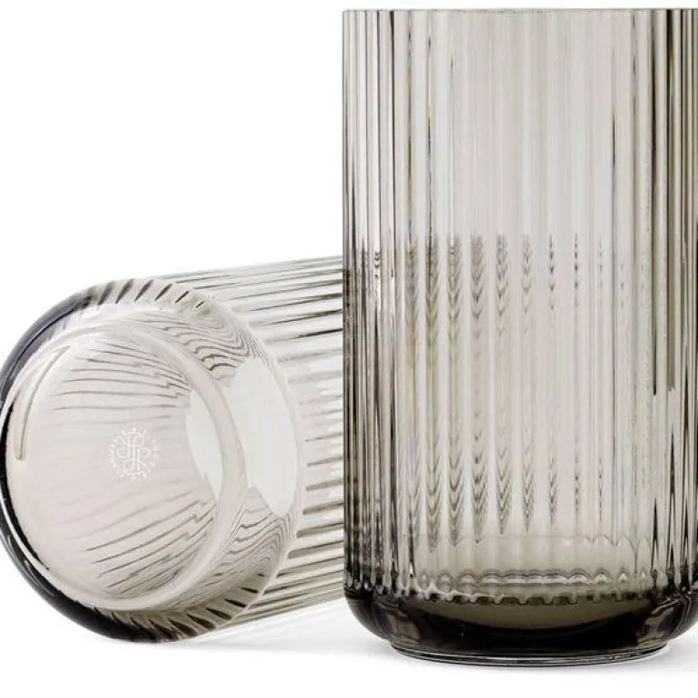 Vase h38 cm smoke