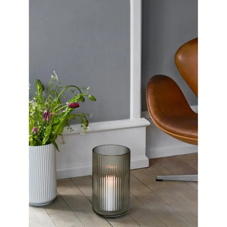 Vase h38 cm smoke