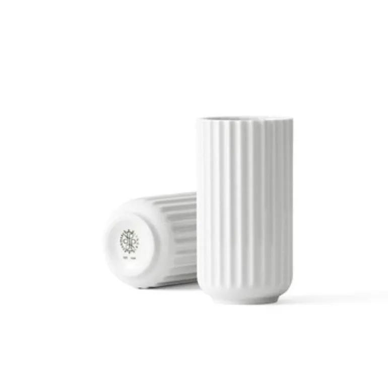 Vase i porselen 10,5 cm hvit