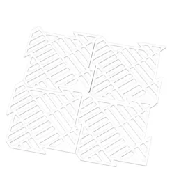 Vaskematte 16x16 cm hvit