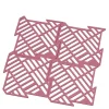 Vaskematte 16x16 cm rosé