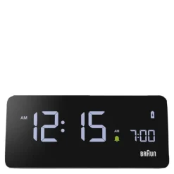 Vekkerklokke digital 14 cm grå