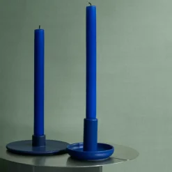 Vela lysestake 11 cm blå