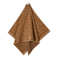 Velour jacquard ornament håndkle 100x150 cm fudge