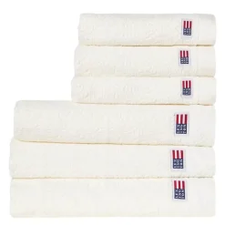 Velour jacquard ornament håndkle 70x130 cm snow white