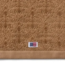 Velour jacquard ornament håndkle 70x130 cm fudge
