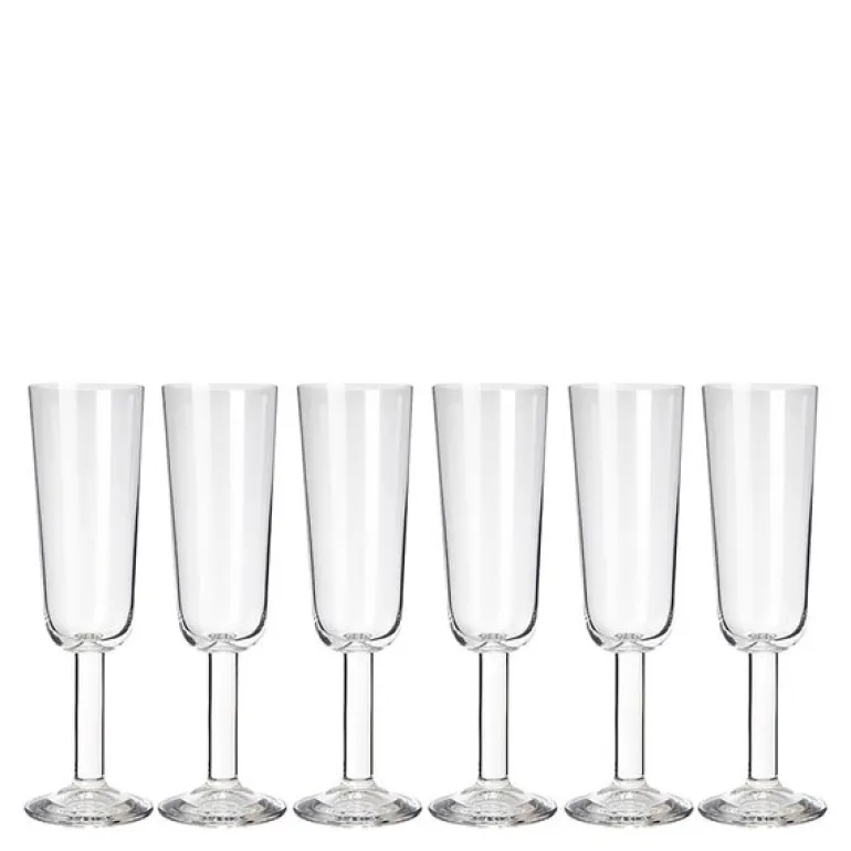 Vera champagneglass 16 cl 6 stk klar