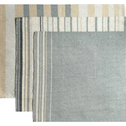 Vibeke Klint bordbrikke nøytral stripe 33x48 cm blue