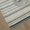 Vibeke Klint bordbrikke tynn stripe 33x48 cm blue