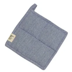 Vide grytelapp 20x20 cm denim