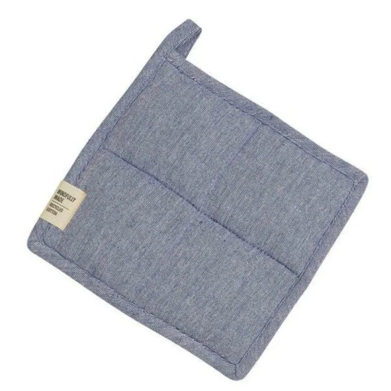 Vide grytelapp 20x20 cm denim