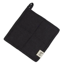 Vide grytelapp 20x20 cm svart
