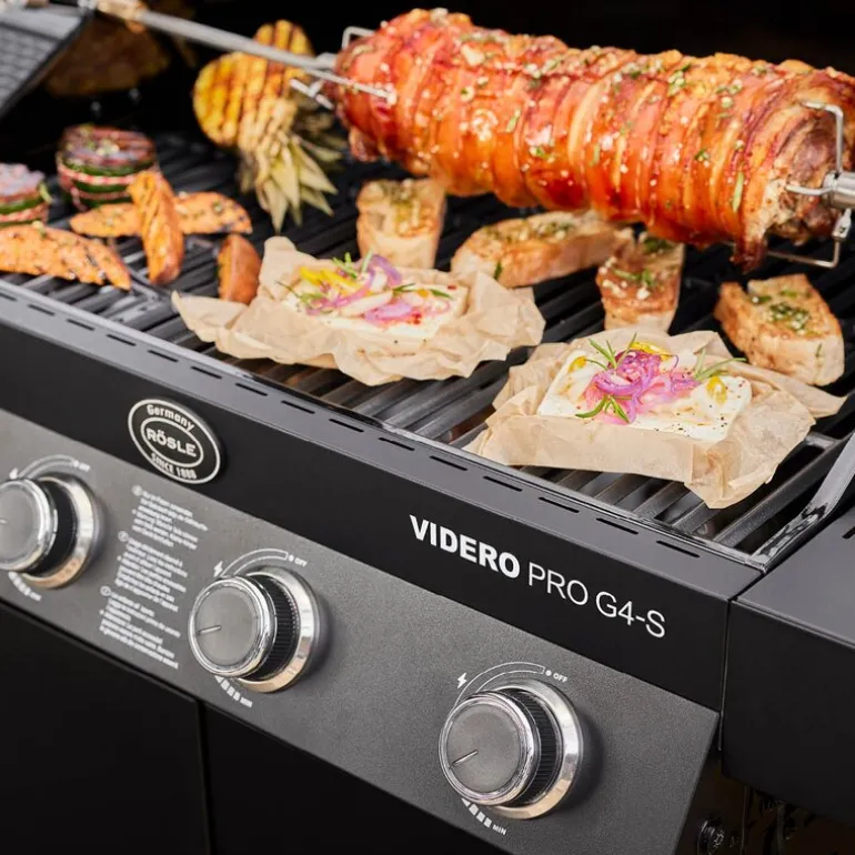 Videro Pro G4-S Vario+ gassgrill 20500W svart