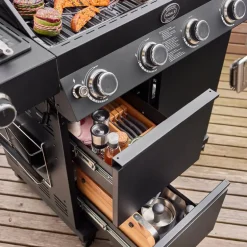 Videro Pro G4-S Vario+ gassgrill 20500W svart
