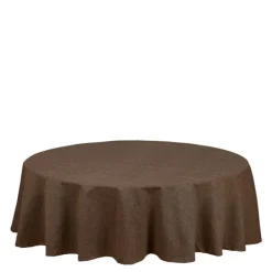 Vide rund bordduk Ø160 cm nougat