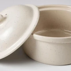 Vig ildfast form m/lokk 20,5x24x8,5 cm beige
