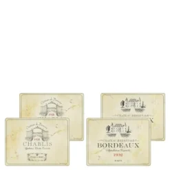 Vin de france bordbrikke 4 stk beige