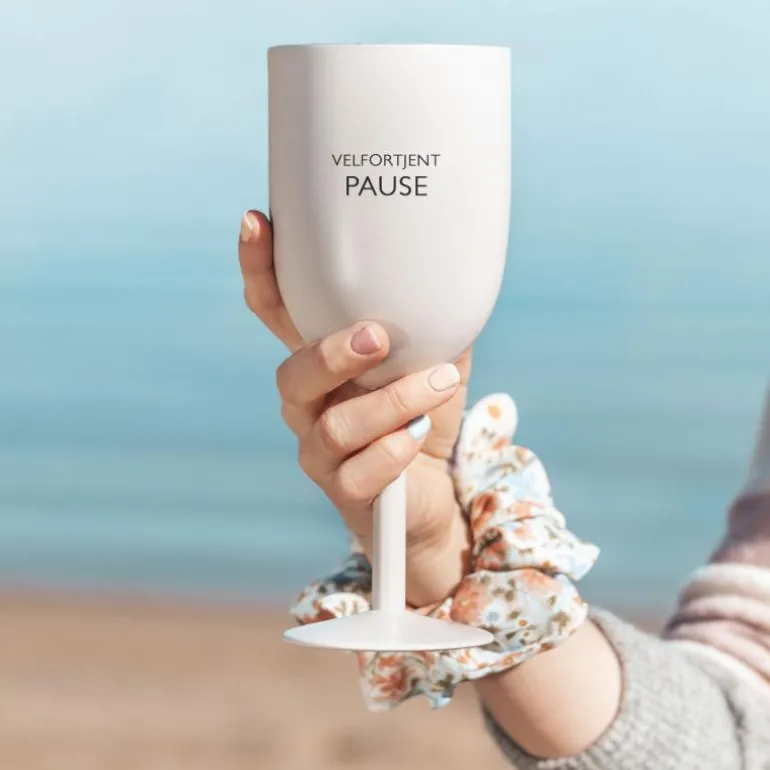 Vinglass termo VELFORTJENT PAUSE 40 cl hvit
