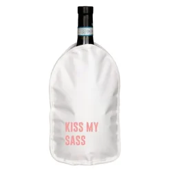 Vinkjøler kiss my sass 15,5x23 cm hvit