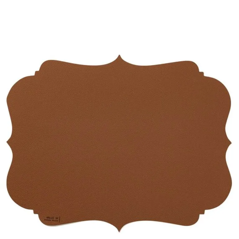 Vintage bordbrikke 44x35 cm brun
