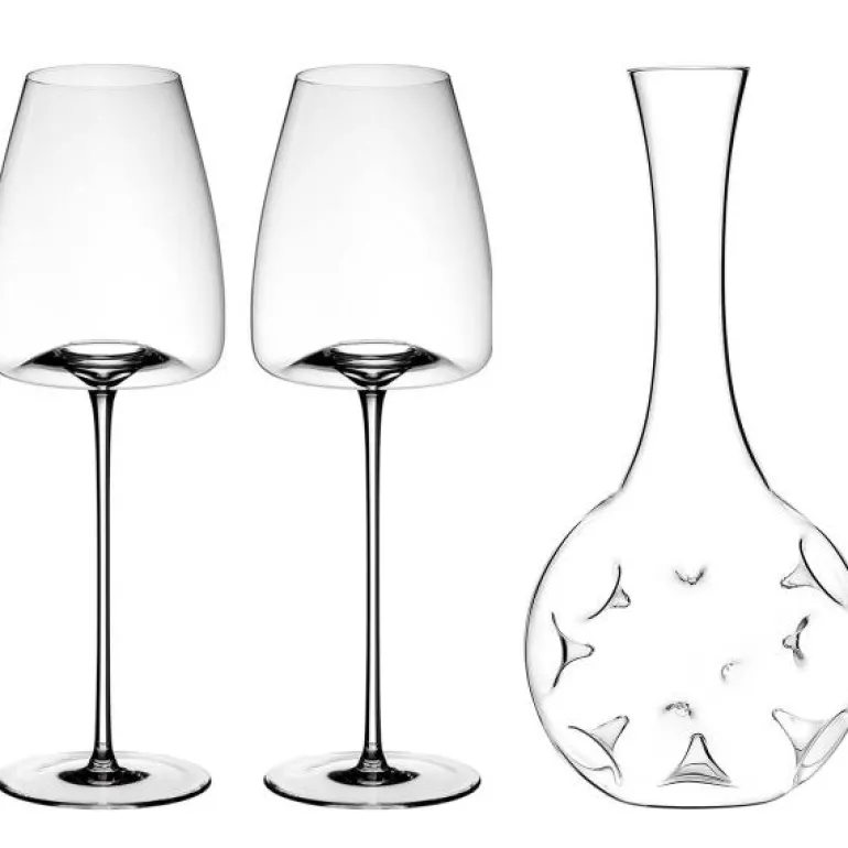 Vision eddy mini dekanteringskaraffel sett m/to straight glass