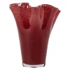 Viva vase 20 cm vinrød