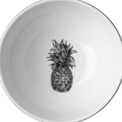 Voyage saksaskål liten 10 cm hvit/svart